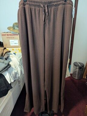Kohl's Brown Elastic-Waist Lounge Pants